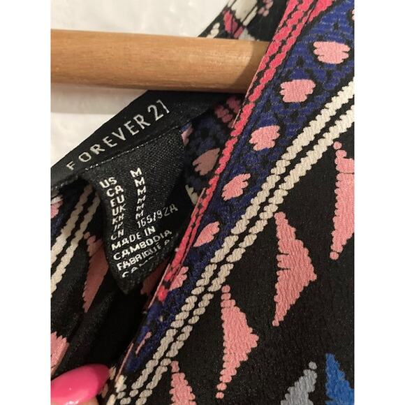 Pink & Blue GEOMETRIC Dress - Forever 21 - Size M - Picture 6 of 6